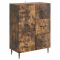 vidaXL Servírovacia skriňa so zásuvkou Dymový dub 66 x 34,5 x 89,5 cm