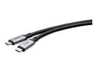 C2G - USB kabel - USB-C (M) do USB-C (M) - USB 2.0 / USB 3.2 / USB4 / Thunderbolt 3 - 30 V - 3 m - cerná