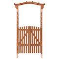 vidaXL Pergola s bránkou 116x40x204 cm masívne jedľové drevo
