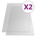 vidaXL Polykarbonátová doska 2 ks 10 mm 150x65 cm