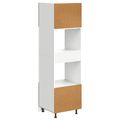 vidaXL Skrinka na rúru PORTO Čierny dub 60 x 57 x 207 cm