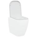 vidaXL WC sedadlo Biela 47,5 x 35 x 3,6 cm Duroplast
