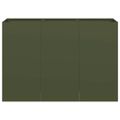 VidaXL kvetináč Olive Green 120x40x80 cm Oceľ valcovaná za studena