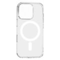 Nárazuvzdorné puzdro 1,5 mm Mag pre iPhone 16 Pro 6,3" priehľadné veľký otvor + tlačidlo
