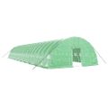 vidaXL Fóliovník s oceľovým rámom zelený 120 m² 20x6x2,85 m