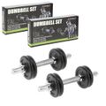 Jednoručné nakladacie činky HMS SG02 2x7 kg