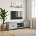 vidaXL TV skrinka 168 x 33 x 47 cm Betónovo sivá Kompozitné drevo