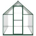vidaXL Skleník so základovým rámom zelený 334x169x195 cm hliník