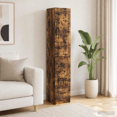 vidaXL Sada skríň 2 ks 33 x 34,5 x 87 cm Kompozitné drevo Dymový dub