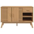 vidaXL Komoda OLDEN, hnedá 114x43x73,5 cm, borovicový masív