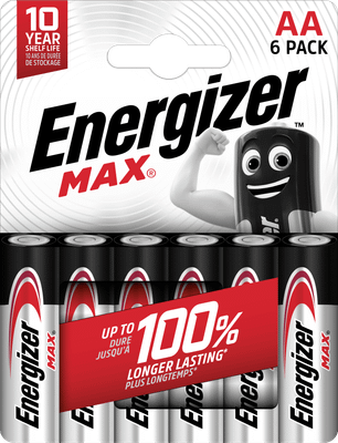 Energizer Max AA alkalické batérie 6ks E303327700