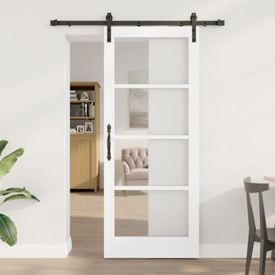 vidaXL Posuvné dvere ORKDAL Biela 83 x 202 cm