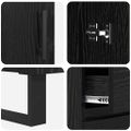 vidaXL Highboard 2 ks Čierny dub 69,5 x 34 x 180 cm