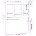 vidaXL Čelo postele medovo-hnedé 95,5x4x100 cm masívna borovica
