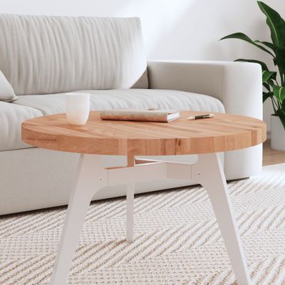 vidaXL Stolová doska Ø70x4 cm okrúhla masívny buk