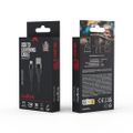 Kábel Maxlife MXUC-07 USB - Lightning 1,0 m 2,4A čierny nylon