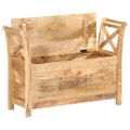 vidaXL Lavička do haly 103x33x72 cm masívne mangovníkové drevo