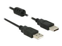 Kábel USB - USB (samec) do USB (samec) - USB 2.0 - 3 m - čierna