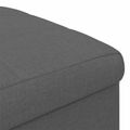 vidaXL Ottoman s Úložným Priestorom Tmavo šedá 40 x 40 x 45 cm látka