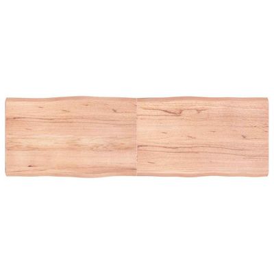 vidaXL Stolová doska svetlohnedá 160x50x(2-6)cm ošetrený masív hrany