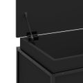 vidaXL Úložný box s vekom čierny 100x40x51,5 cm kompozitné drevo