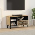 vidaXL TV skrinka 80x33x46 cm, mangový masív
