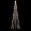 vidaXL Vianočný stromček s hrotom 1134 studených bielych LED 800 cm