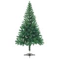vidaXL Osvetlený umelý vianočný stromček+gule 210 cm, 910 vetvičiek