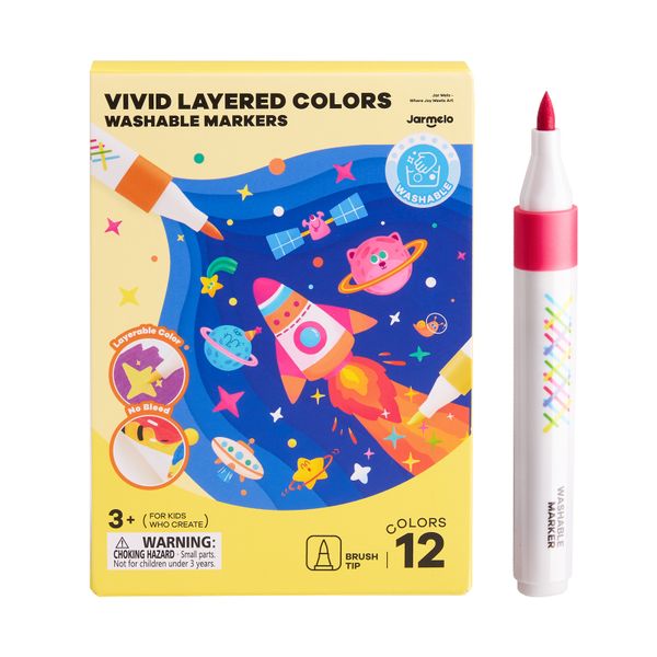 Vivid layered Fixky Umývateľné 12 ks