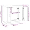 vidaXL Komoda sivý dub sonoma 92x35x75 cm spracované drevo