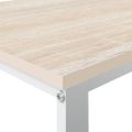 vidaXL Počítačový stôl biely a dubový 110x60x73 cm drevotrieska