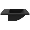 vidaXL Granitové umývadlo 600x450x120 mm čierne
