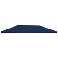 vidaXL Kryt na altánkovú strechu 6 x 3 m Modrá Polyester 190 gsm