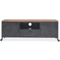 vidaXL TV stolík, 120x30x43 cm, čierny