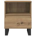 vidaXL Nočné stolíky 2 ks dub artisan 40x35x50 cm kompozitné drevo