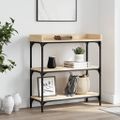 vidaXL Konzolový stolík s policami dub sonoma 75x30x80 cm
