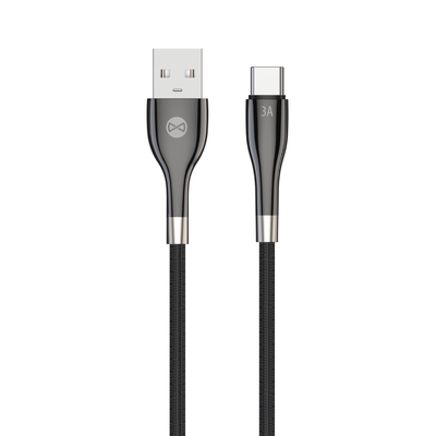 Forever Sleek kábel USB - USB-C 1,0 m 3A čierny
