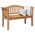 vidaXL lavička Hnedá 120 x 53,5 x 85 cm Tíkový masív