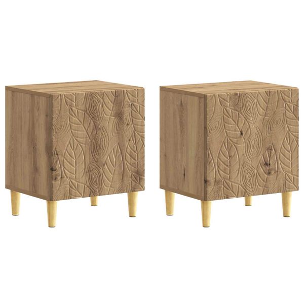 vidaXL Nočný stolík 2 pcs Dub artisan 43 x 34,5 x 50 cm