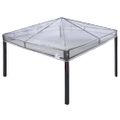 vidaXL Náhradný kryt pre altánok 300 x 300 x 26 cm Priehľadná PVC