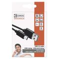 Nabíjací a dátový kábel USB-A 2.0 / mini USB-B 2.0, 2 m, čierny