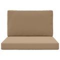 vidaXL Vankúš na vonkajšiu pohovku Polyester Sivohnedá 80 x 80 cm