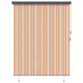 vidaXL Roleta Žltá a modrá 200 x 250 cm Textil a hliník
