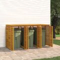 vidaXL Prístrešok na tri odpadkové koše 210x89x117 cm masívna akácia