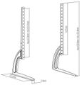 Univerzálny stojan TV 27"-60" Cabletech UCH0022 Univerzální stojan TV 27"-60" Cabletech UCH0022