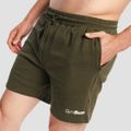 Šortky Limitless Espresso - GymBeam, veľkosť M, 95 % cotton, 5 % elastane