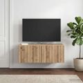 vidaXL Nástenná TV skrinka 78,5 x 41 x 30 cm Dub artisan