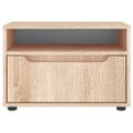 vidaXL TV skrinka "VISNES" Dub sonoma 60x40x38 cm Konštrukčné drevo