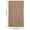 vidaXL Jutové vrecia 30 ks 60x105 cm 100 % juta 340 gsm