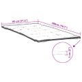 vidaXL Chránič matraca biela 80x200 cm